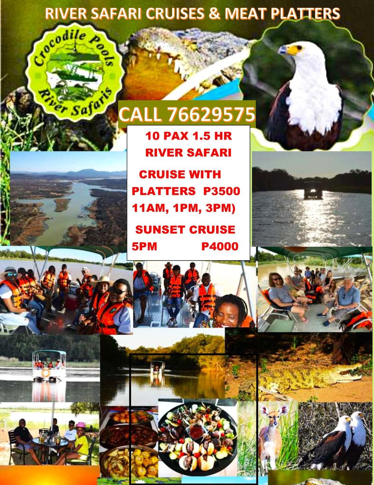 Crocodile Pools River Safaris Gaborone Esterno foto